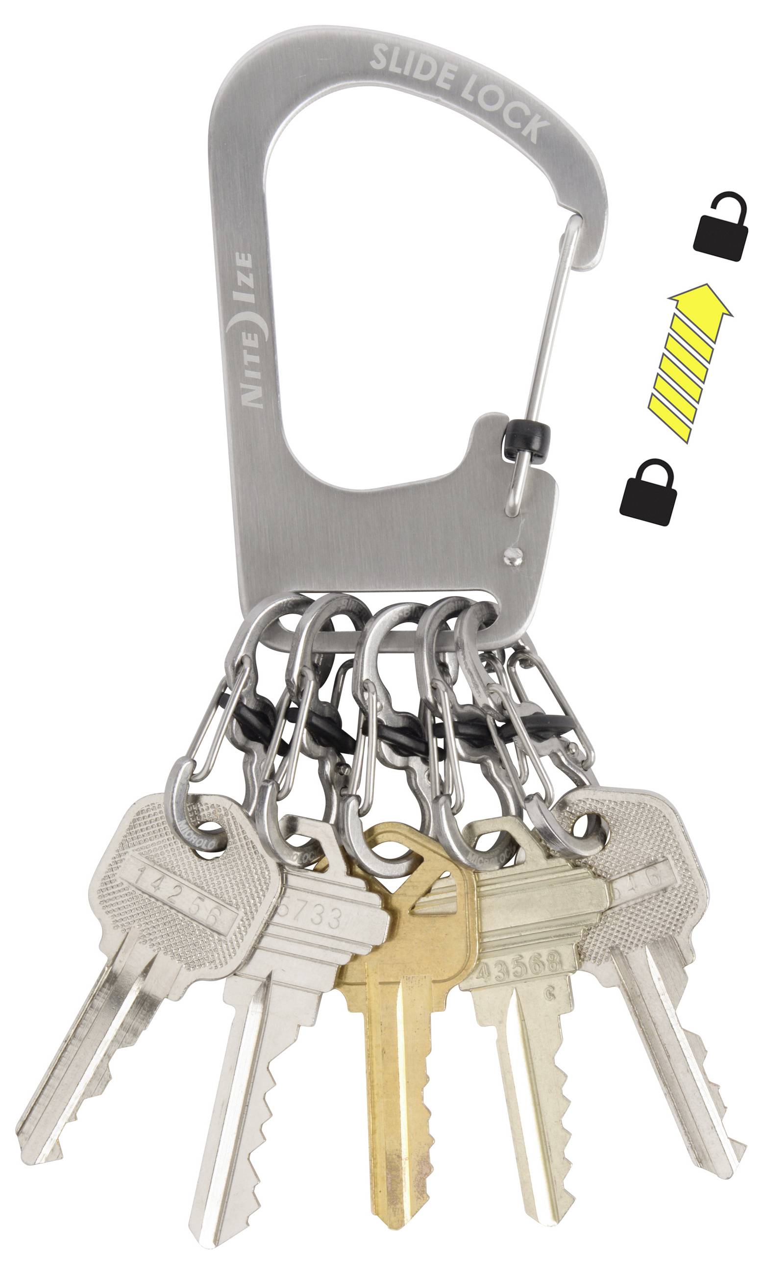 NITE Ize Schlüsselhalter NI-KCK-11-R3 Silber 1 St.