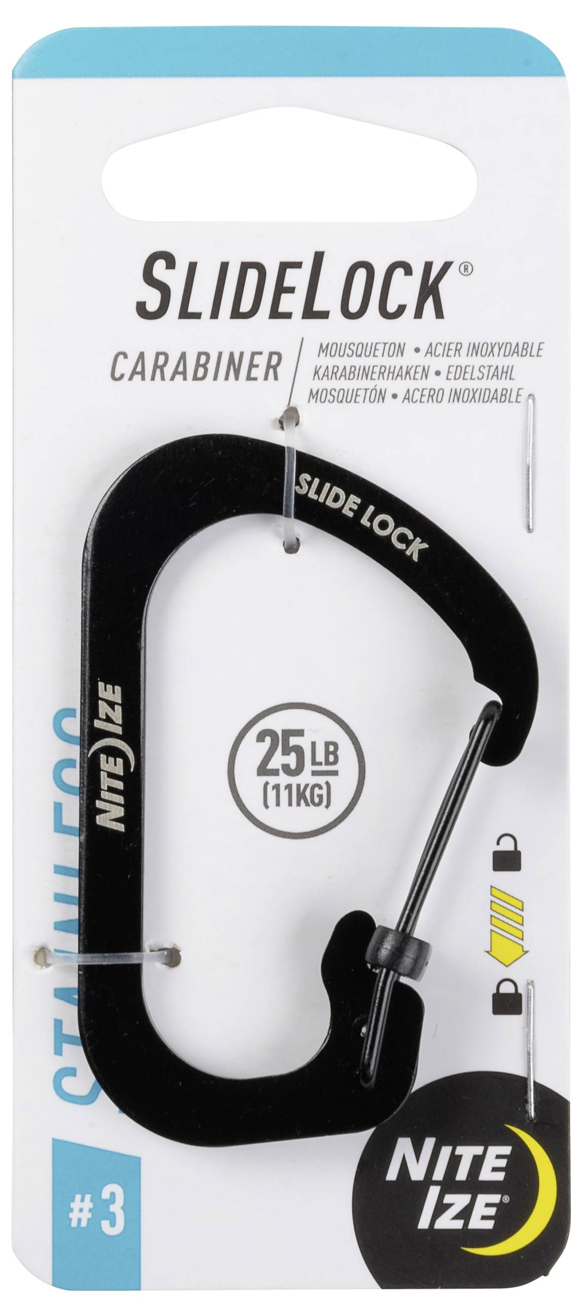 NITE Ize NI-CSL3-01-R6 Karabiner 68.5 mm x 30 mm 1 St.