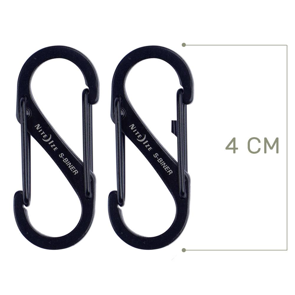 NITE Ize NI-SB1-2PK-01 Karabiner 40 mm x 1.42 mm 2 St.