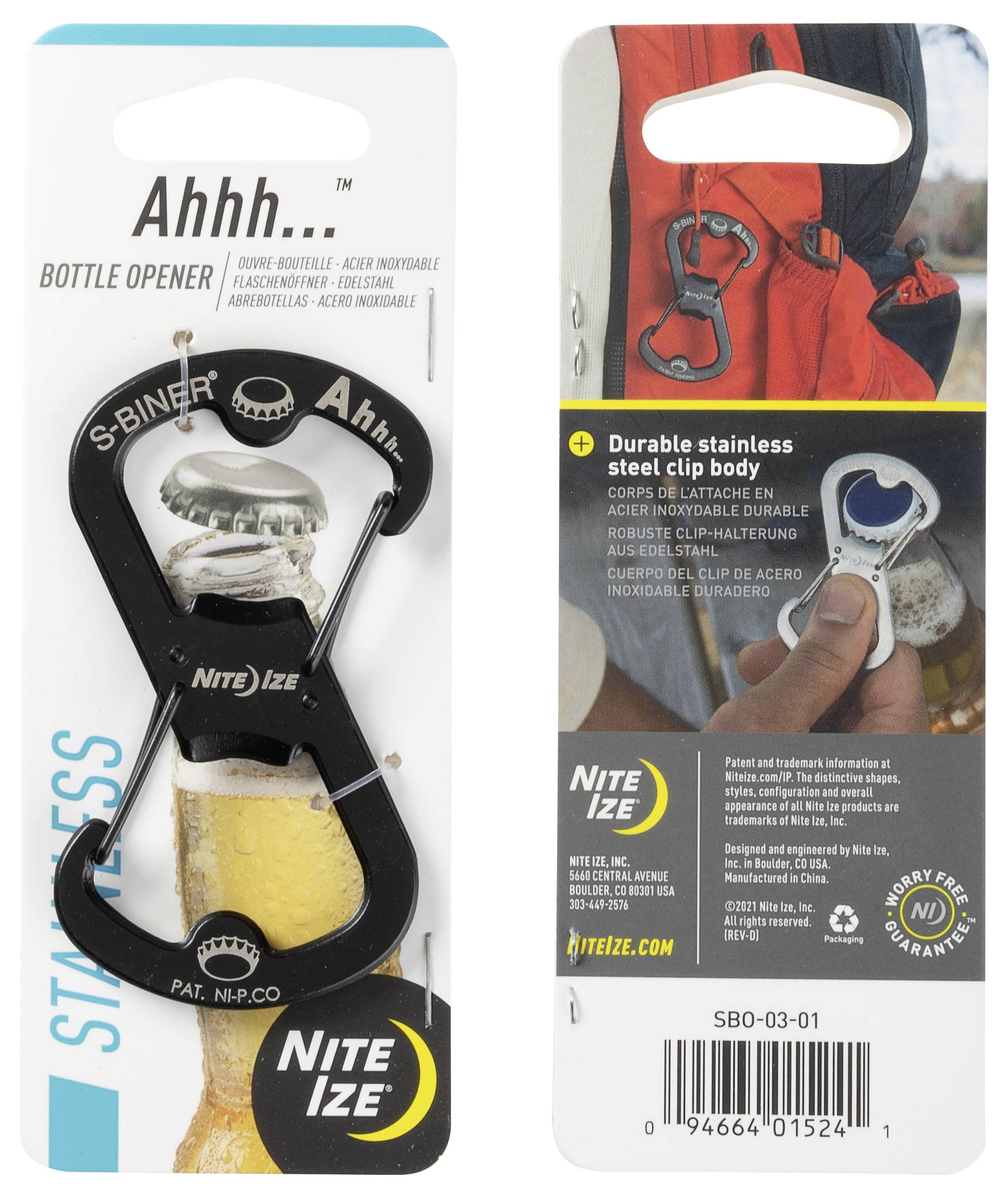 NITE Ize NI-SBO-03-01 Karabiner 82mm x 45mm 1St.