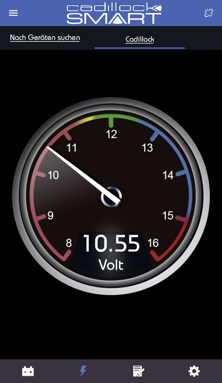 Cadillock Smart Batterieüberwachung 6 V, 12 V, 24 V Ladeüberwachung, Batterieprüfung, Kontrolle Lichtmaschine, Spannungsmesser, Bluetooth® Verbind