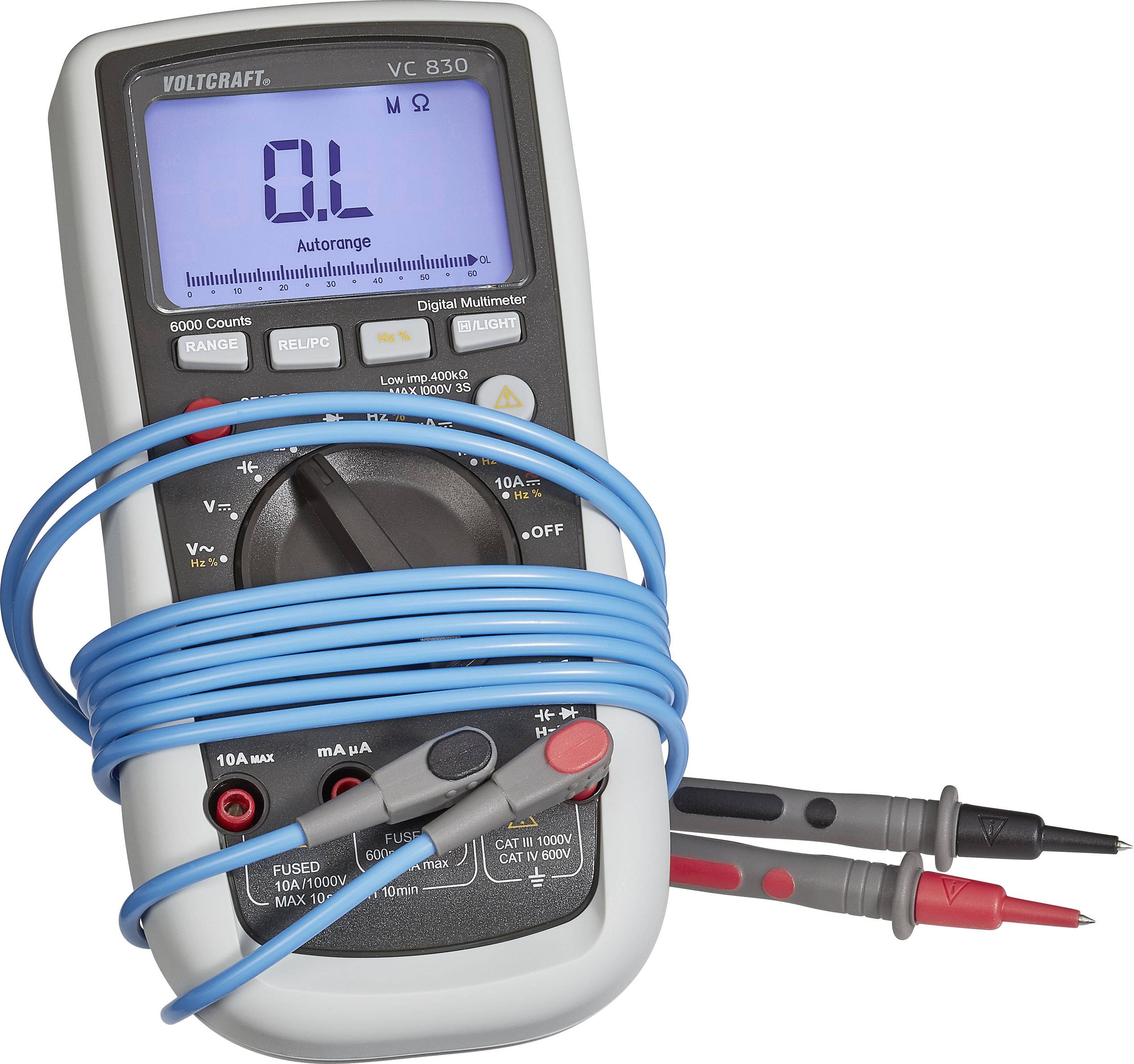 VOLTCRAFT MSL-504 Messleitung Stecker 4mm Prüfspitze 1.20m Blau 1St.