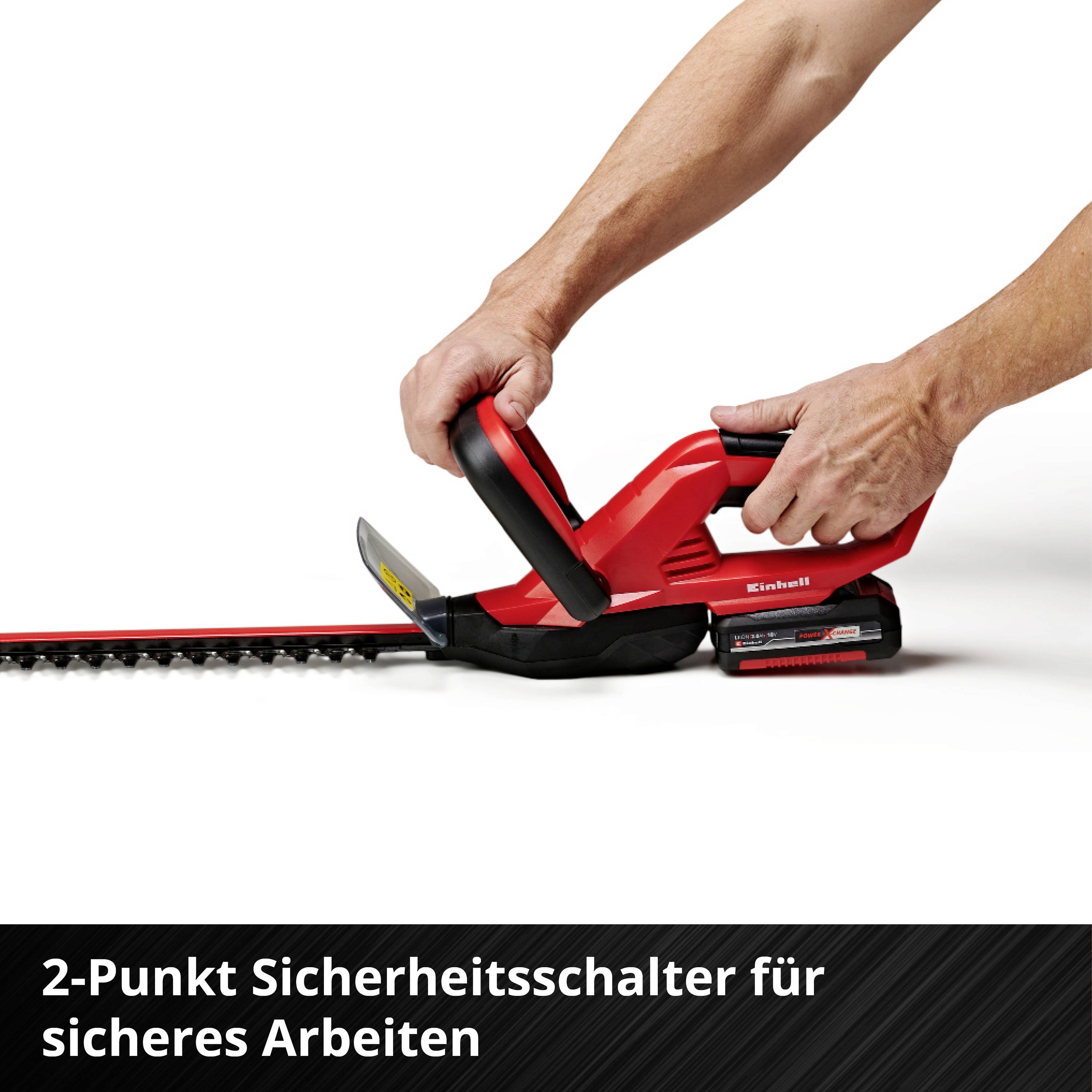Einhell GC-CH 1846 Li Kit (1x2,0Ah) Akku Heckenschere inkl. Akku 18V Li-Ion 520mm