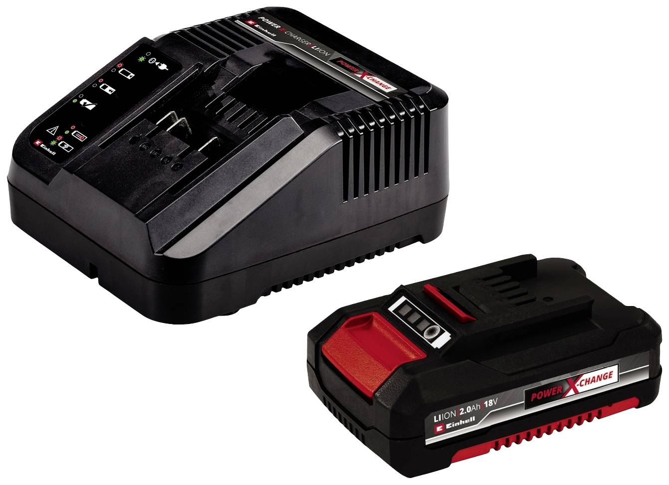 Einhell Power X-Change GE-CT 18 Li Kit Akku Rasentrimmer inkl. Akku, Höhenverstellbarer Griff 18V 2000 mAh Schnittbreite (max.)