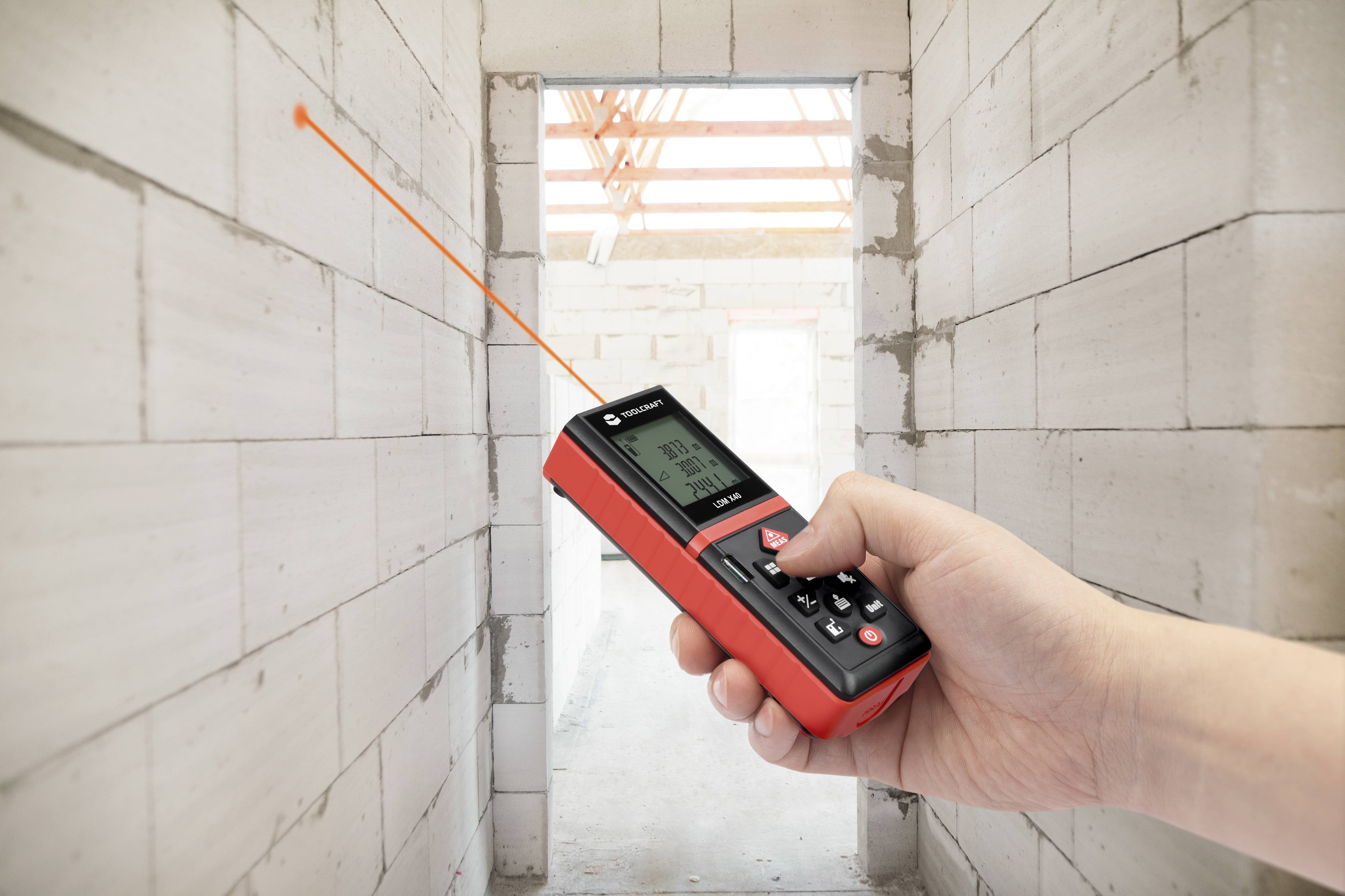 TOOLCRAFT LDM X40 Laser-Entfernungsmesser 40 m