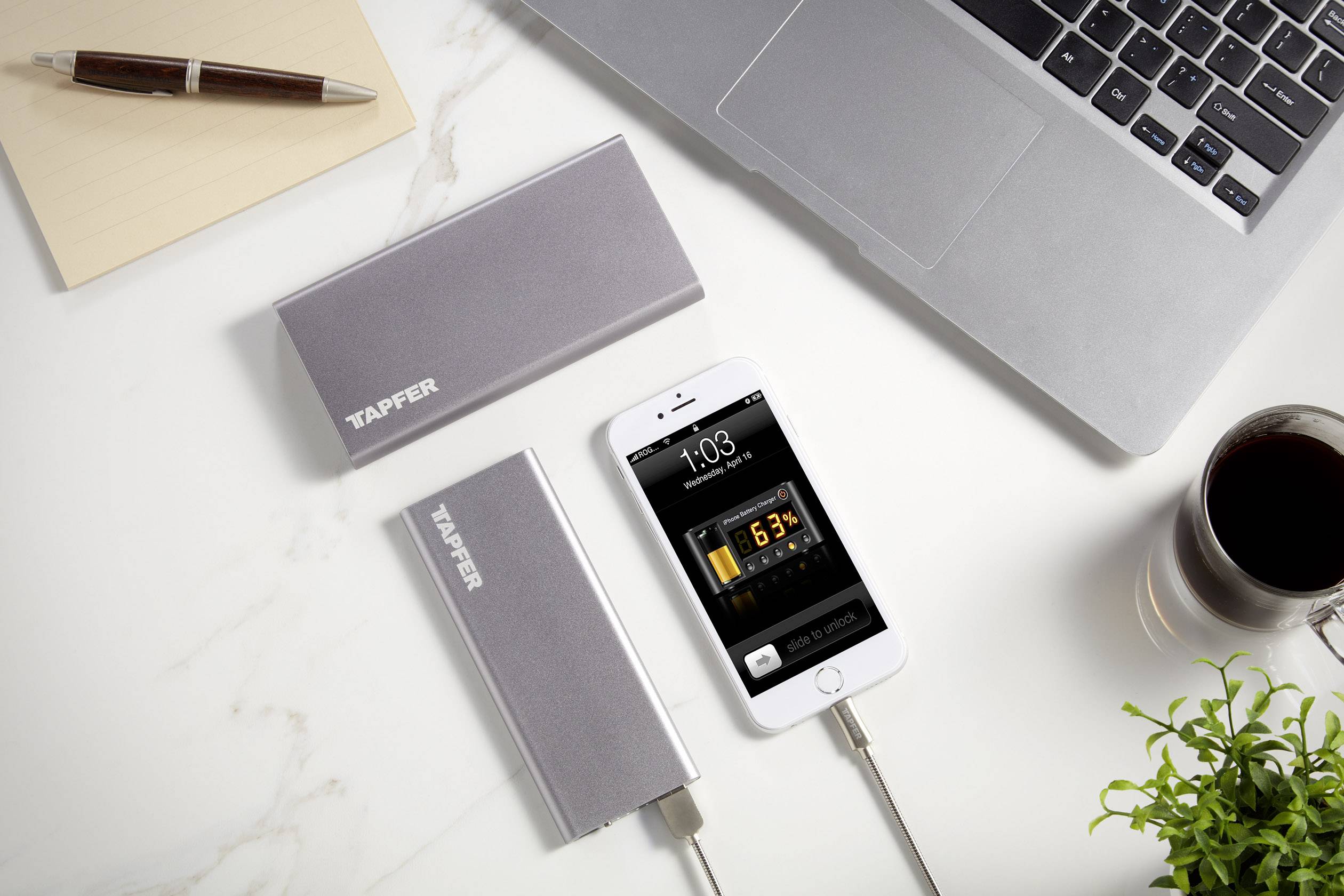 Tapfer TSP-5000 S Powerbank (Zusatzakku) LiPo 5000 mAh 1001BTF