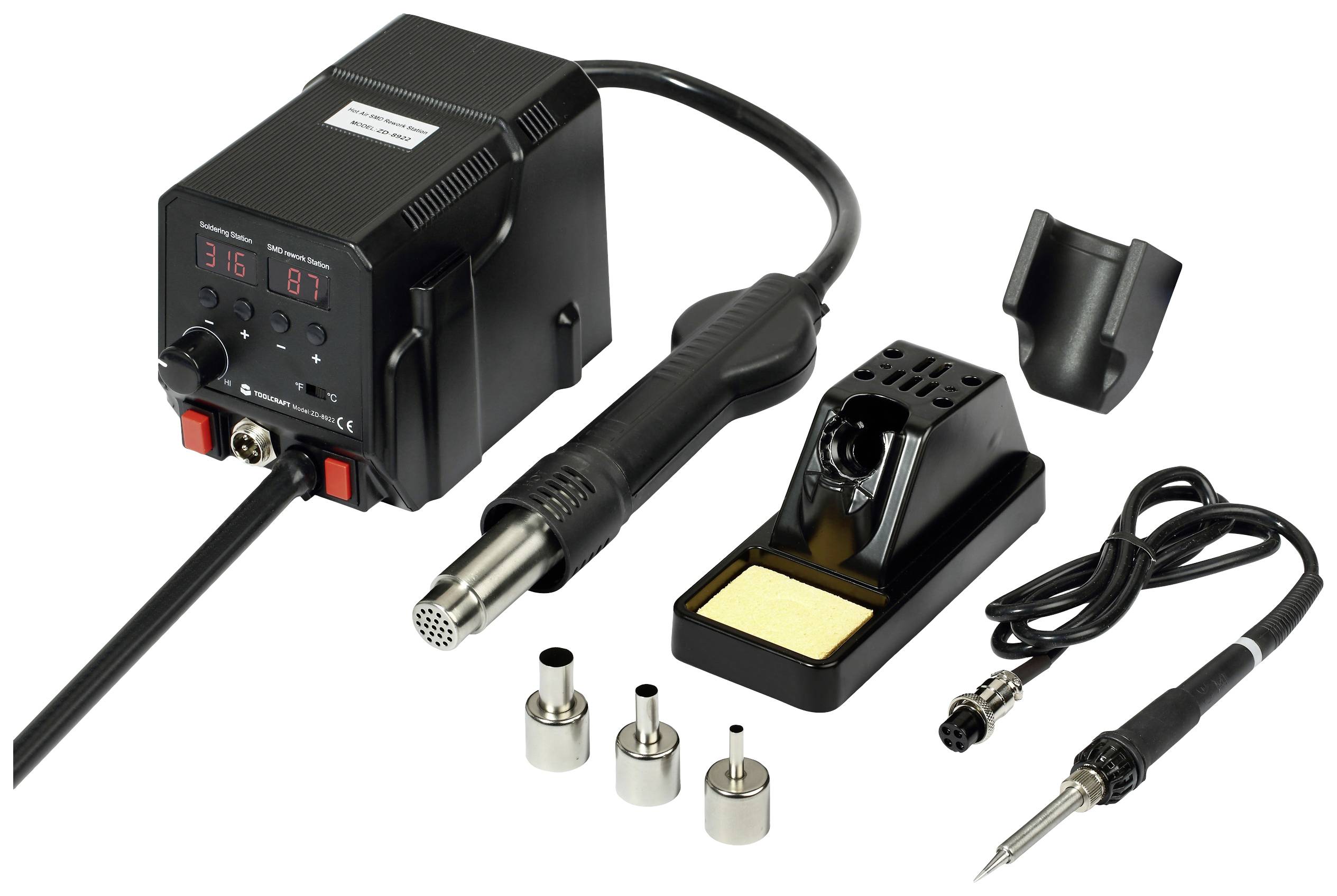 TOOLCRAFT Löt-/Entlötstation digital 360W 50 - 480°C