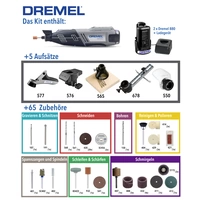 Dremel 8220-5/65 Platin Edition F0138220JK Akku-Multifunktionswerkzeug inkl. 2. Akku, mit Zubehör, inkl. Koffer 12 V 2 Ah Anzahl mitgelieferte Akk Dremel 8220-5/65 Platin Edition F0138220JK Akku-Multifunktionswerkzeug inkl. 2. Akku, mit Zubehör, inkl. Koffer 12 V 2 Ah Anzahl mitgelieferte Akk