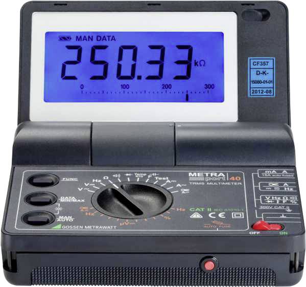 Gossen Metrawatt METRAport 40S Set Hand-Multimeter Kalibriert nach DAkkS digital