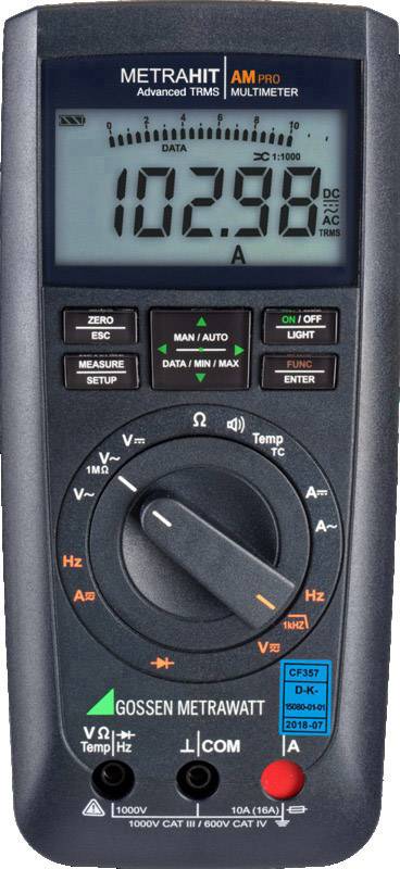 Gossen Metrawatt METRAHIT AM PRO Set Hand-Multimeter Kalibriert nach DAkkS digital Anzeige (Counts)