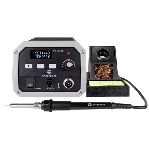Station de soudage haute fréquence;TOOLCRAFT ST-150 HF numérique 150 W 50 - 480 °C avec panne à souder