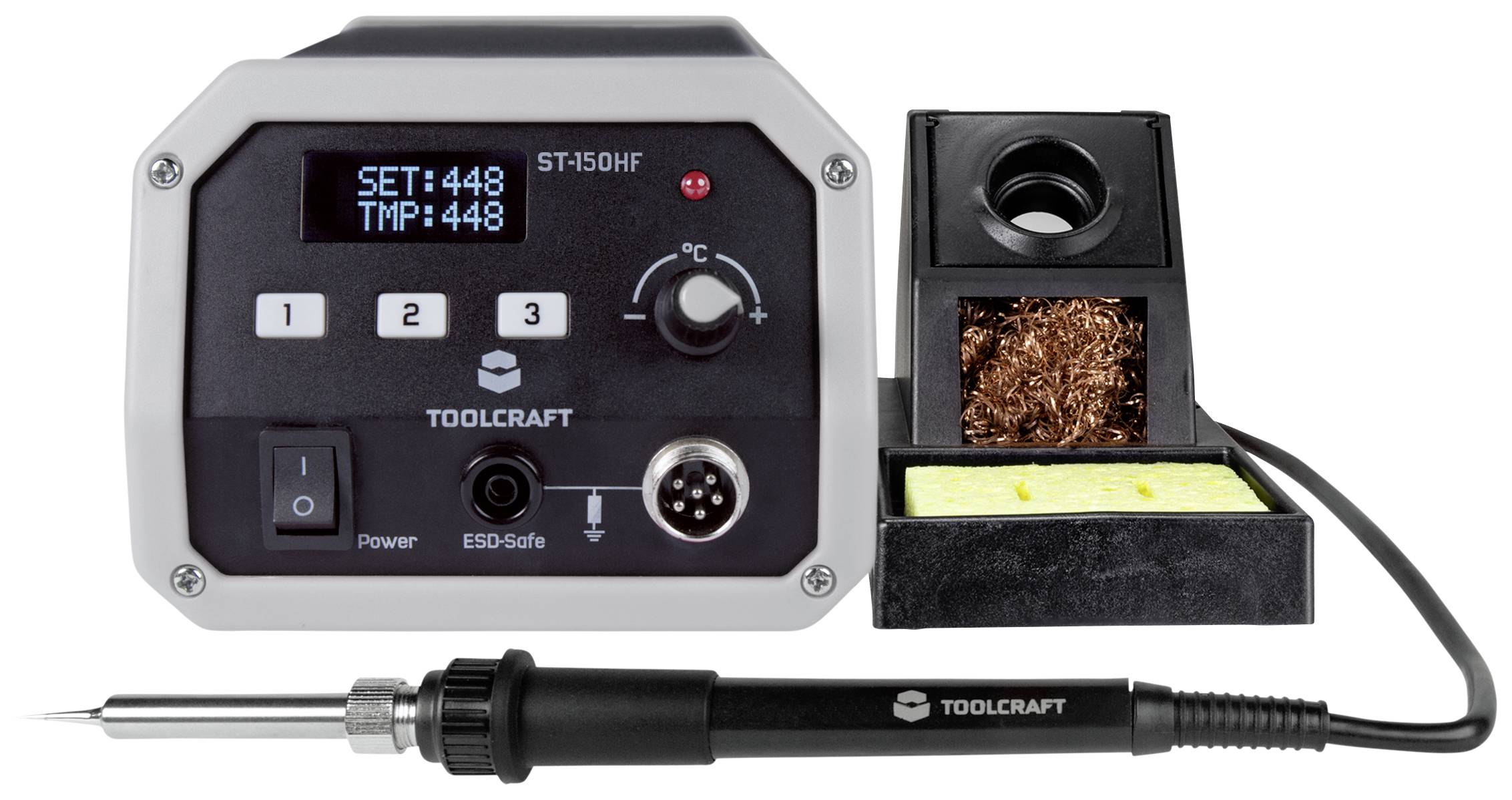 TOOLCRAFT ST-150 HF Hochfrequenz-Lötstation digital 150W 50 - 480°C inkl. Lötspitze