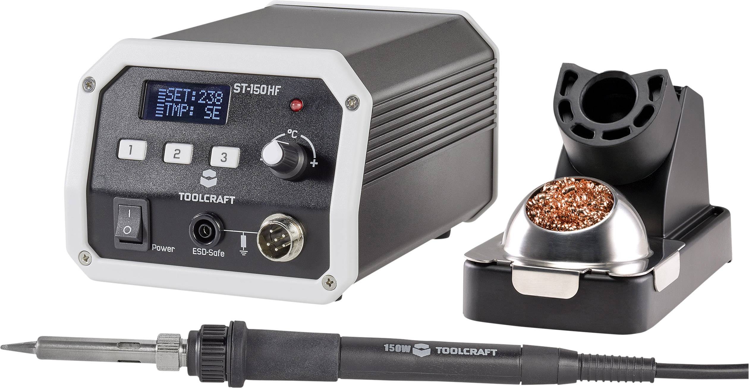 TOOLCRAFT ST-150 HF Hochfrequenz-Lötstation digital 150W 50 - 480°C inkl. Lötspitze