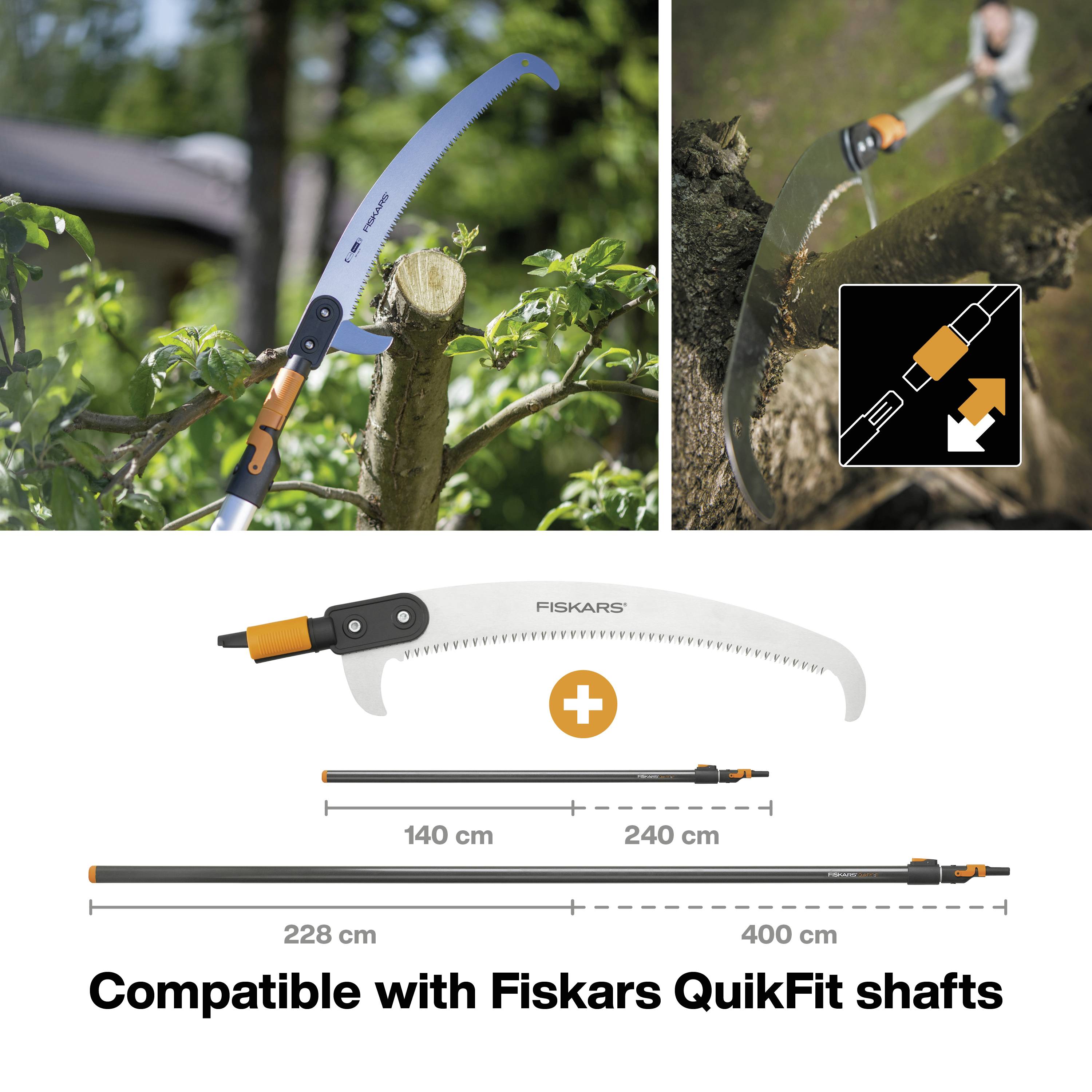 Adapterwertastungssäge QuikFit™ L.650mm Schneidleist.120mm FISKARS