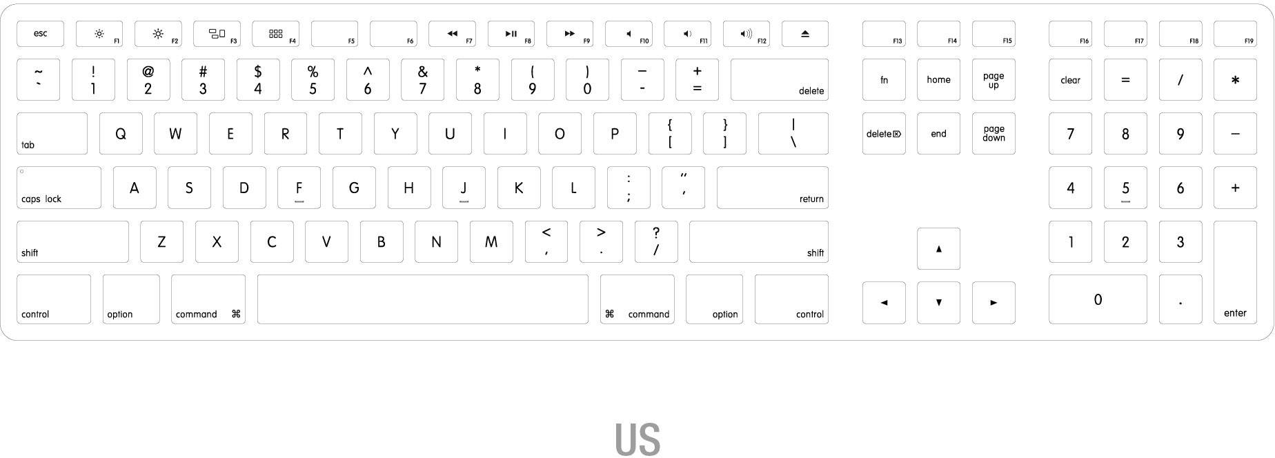 Matias MT1005AL USB Tastatur US-Englisch, QWERTY, Mac Aluminium USB-Anschluss