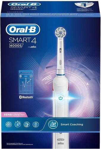 Oral-B Smart 4 4000S Sensi UltraThin Elektrische Zahnbürste Rotierend/Oszilierend Weiß