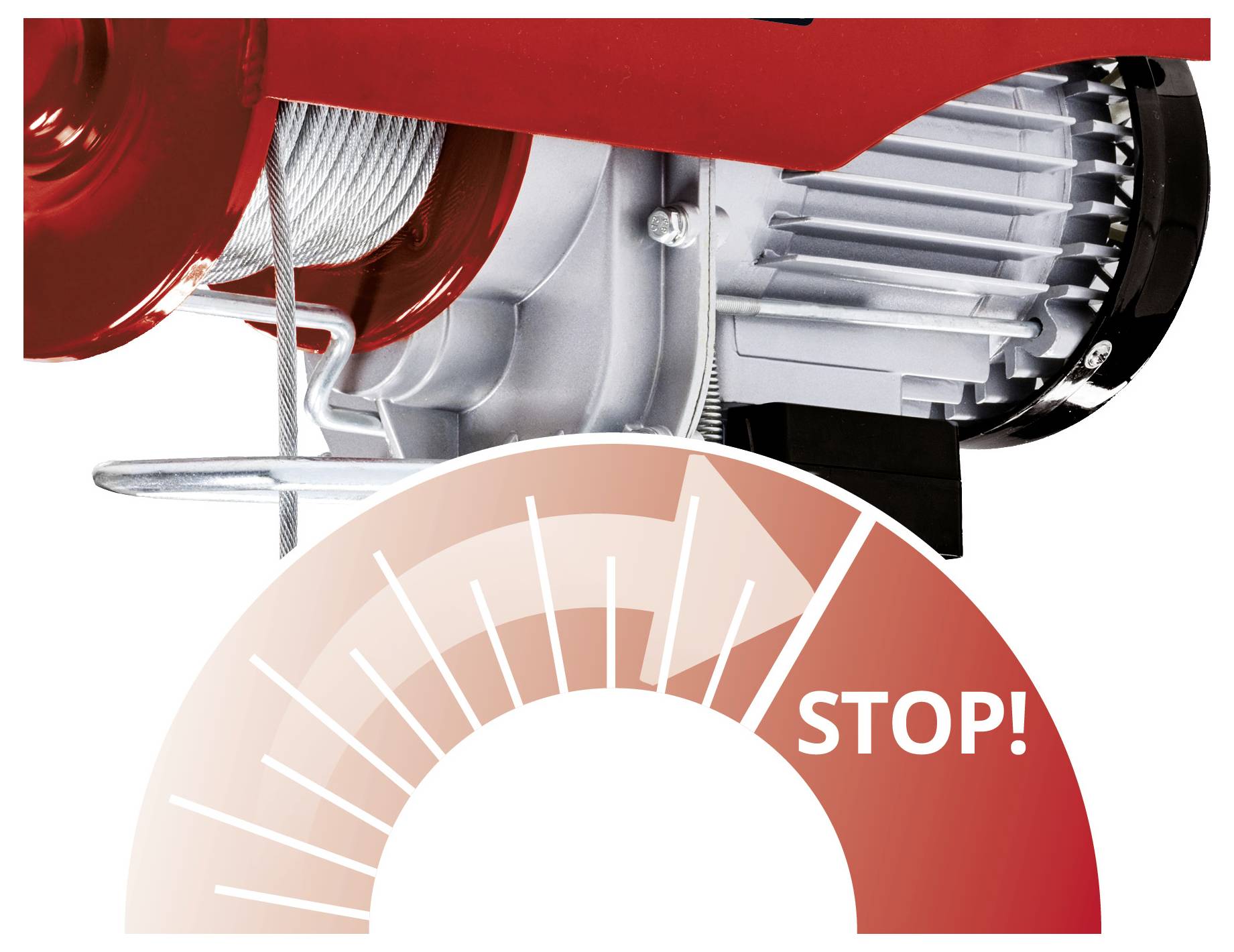 Einhell 2255150 Elektrischer Seilhebezug Tragfähigkeit (mit Umlenkrolle) 600kg Tragfähigkeit (ohne Umlenkrolle) 300kg