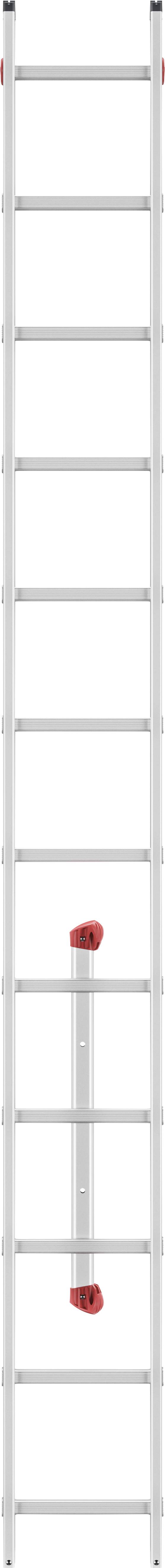 Hailo ProfiStep® uno 7112-007 Aluminium Anlegeleiter Arbeitshöhe (max.): 4.3m Silber 6.6kg