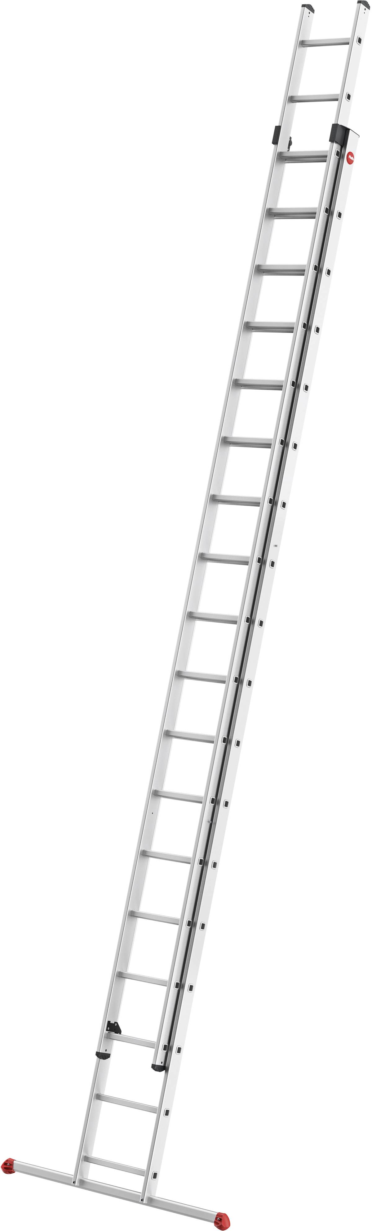 Hailo ProfiStep® duo 7218-007 Aluminium Schiebeleiter Arbeitshöhe (max.): 9.5m Silber 25.6kg