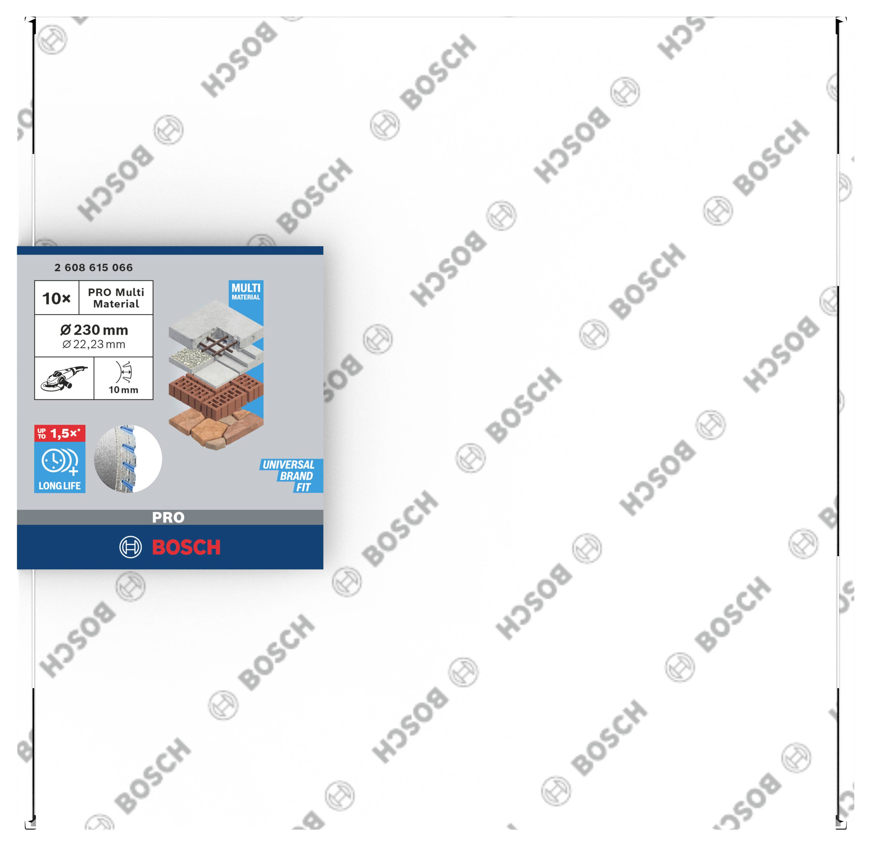 Bosch Accessories 2608615066 Standard for Universal Speed Diamanttrennscheibe Durchmesser 230mm Bohrungs-Ø 22.23mm 10St.