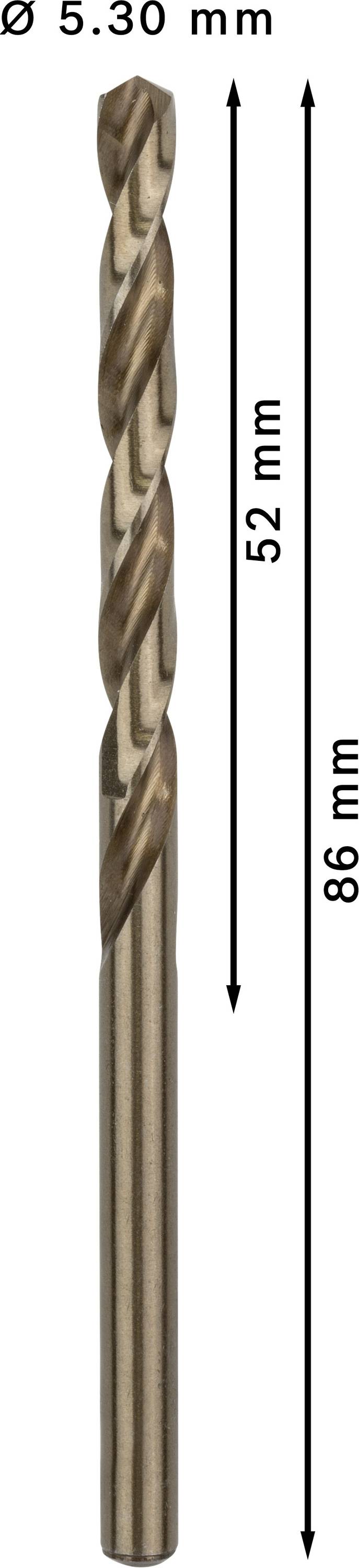 Bosch Accessories 2608588095 Metall-Spiralbohrer 5.3mm 10St.