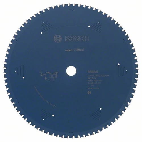 Bosch Accessories Expert for Steel 2608643062 Kreissägeblatt 355 x 25.4 x 2.2 mm Zähneanzahl: 80 1 Bosch Accessories Expert for Steel 2608643062 Kreissägeblatt 355 x 25.4 x 2.2 mm Zähneanzahl: 80 1