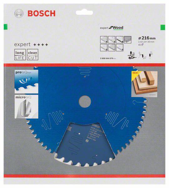 Bosch Accessories Expert for Wood 2608644079 Kreissägeblatt 216 x 30 x 1.8 mm Zähneanzahl: 40 1 St.