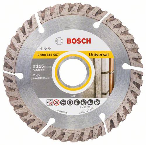 Bosch Accessories 2608615057 Standard for Universal Speed Diamanttrennscheibe Durchmesser 115mm 1St.