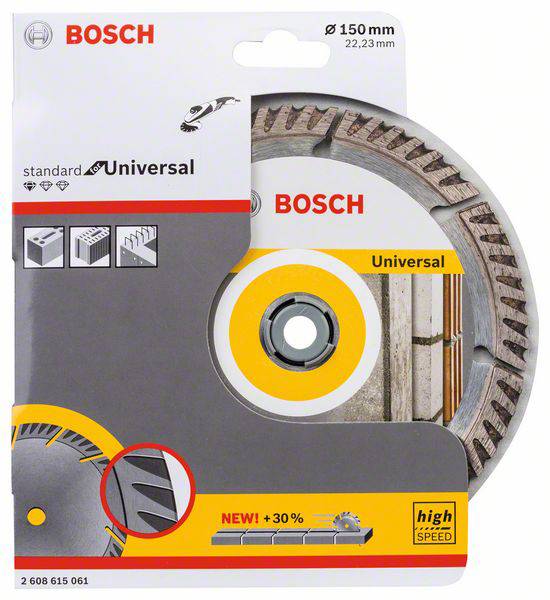 Bosch Accessories 2608615061 Standard for Universal Speed Diamanttrennscheibe Durchmesser 150 mm Bohrungs-Ø 22.23 mm 1 St.