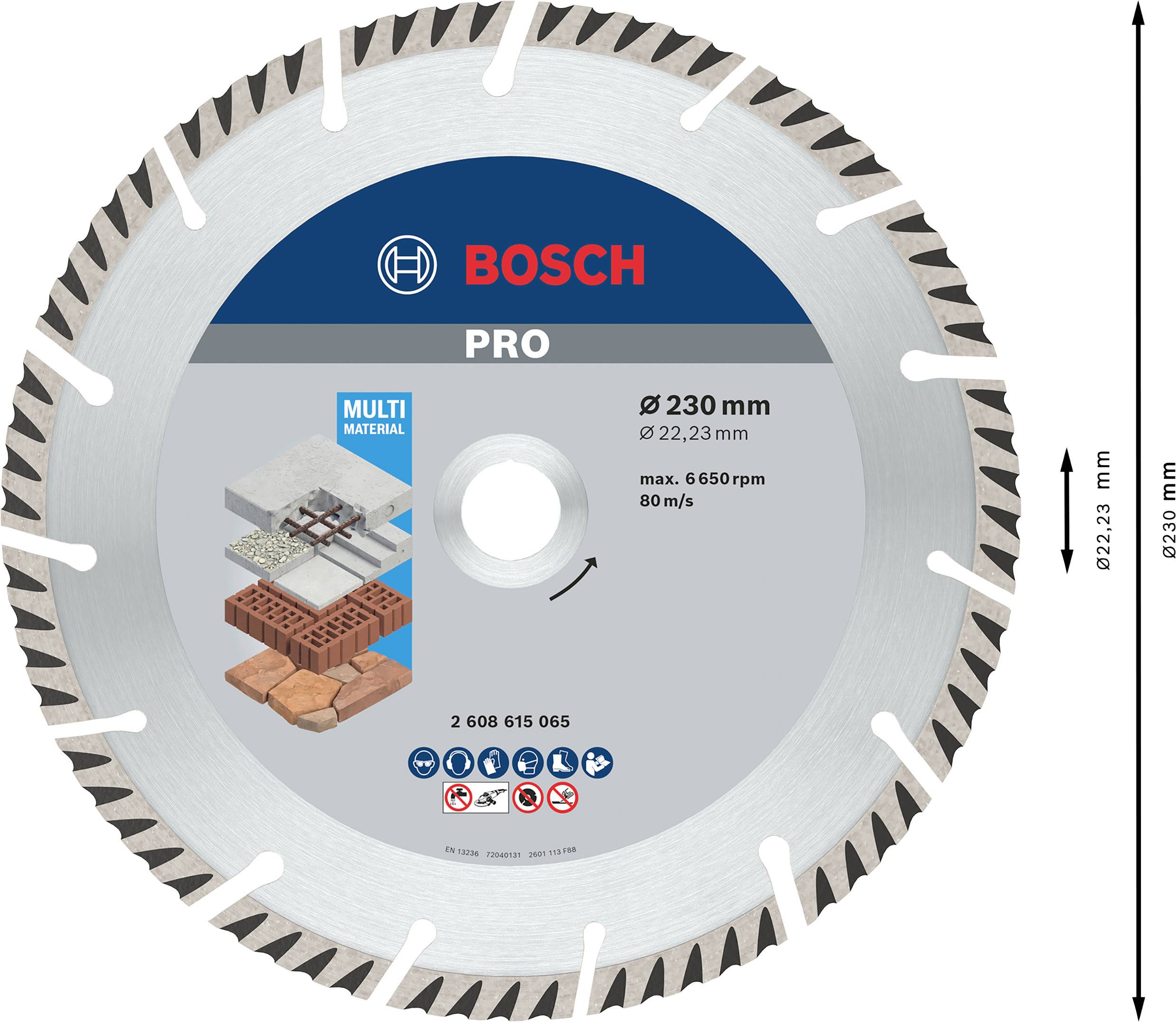 Bosch Accessories 2608615065 Standard for Universal Speed Diamanttrennscheibe Durchmesser 230 mm Bohrungs-Ø 22.23 mm 1 St.