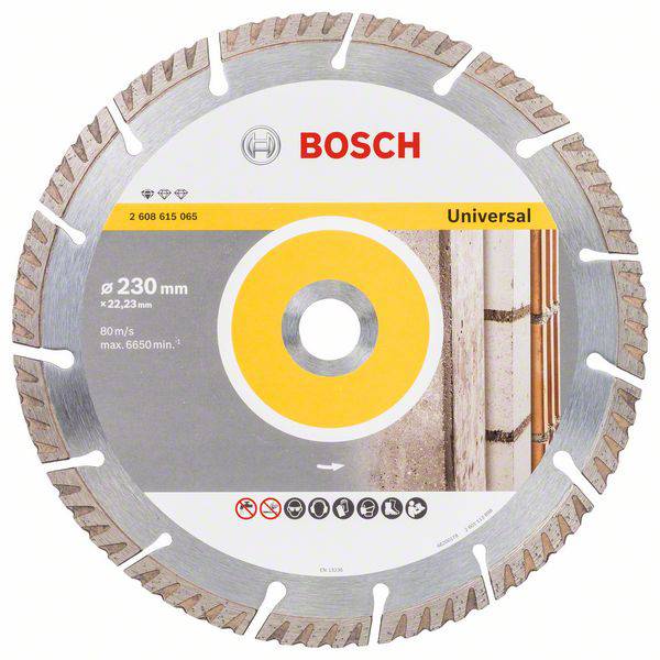 Bosch Accessories 2608615065 Standard for Universal Speed Diamanttrennscheibe Durchmesser 230 mm Bohrungs-Ø 22.23 mm 1 St.