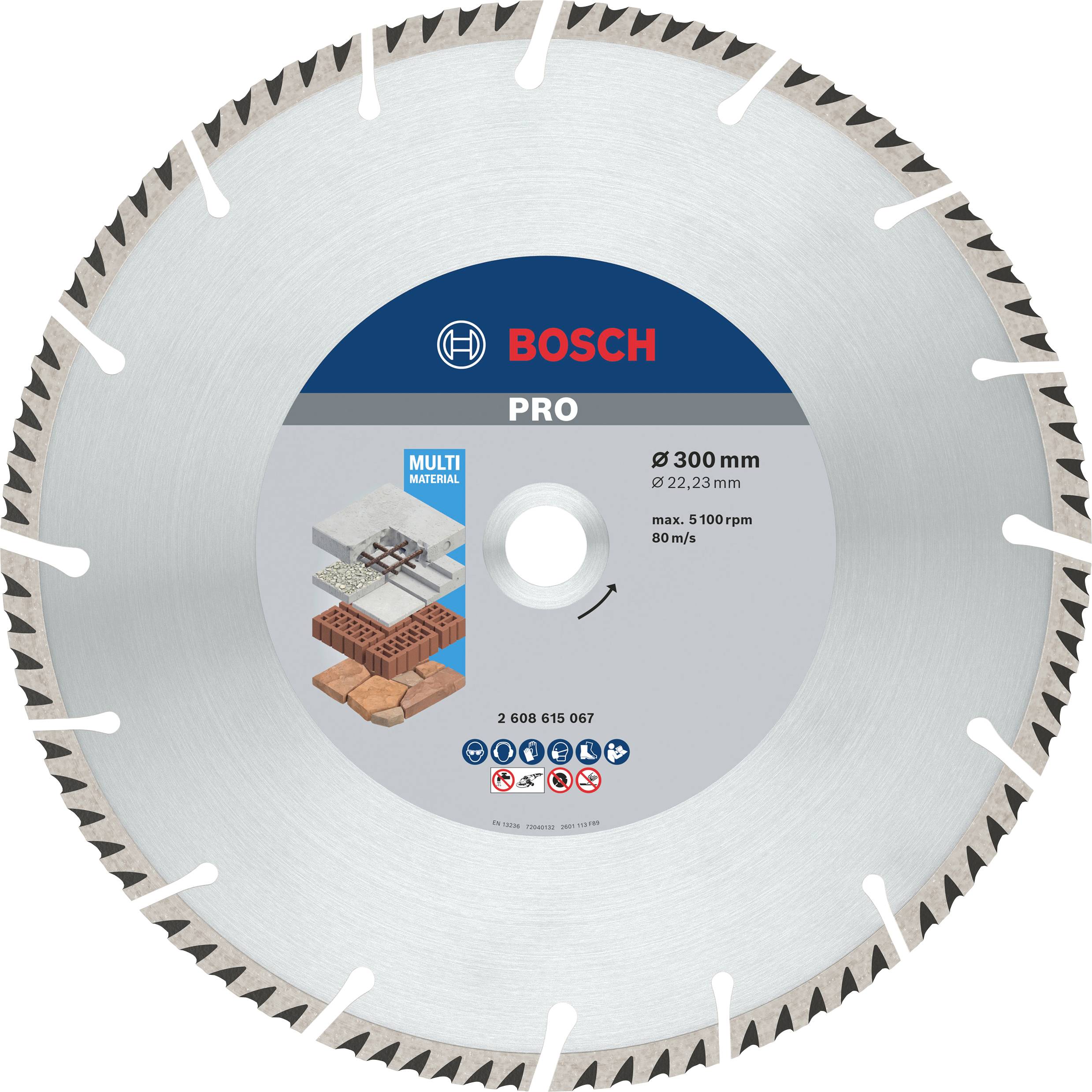 Bosch Accessories 2608615067 Standard for Universal Speed Diamanttrennscheibe Durchmesser 300 mm Bohrungs-Ø 22.23 mm 1 St.