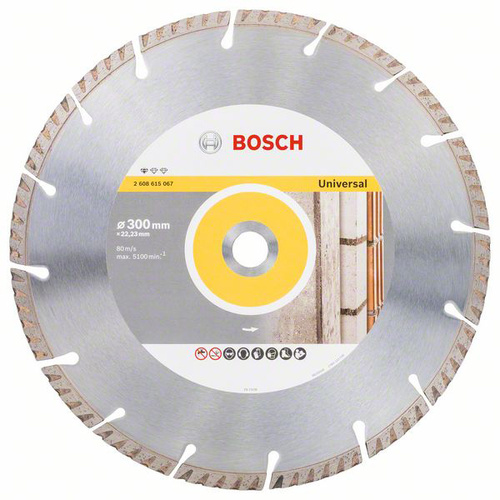 Bosch Accessories 2608615067 Standard for Universal Speed Diamanttrennscheibe Durchmesser 300mm Bohrungs-Ø 22.23mm 1St.