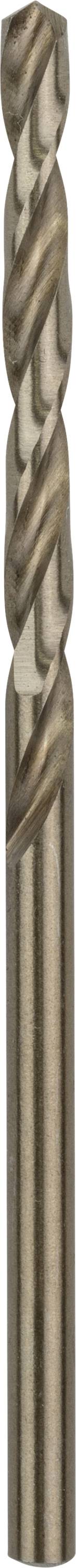 Nahaufnahme eines spiralgeschliffenen Bohrers mit zwei Kanten, geeignet für präzises Bohren in Metall oder Holz.