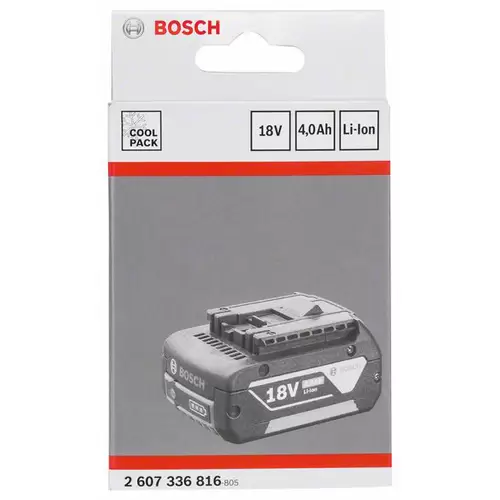 Bosch Accessories 2607336816 Werkzeug-Akku 18V 4Ah Li-Ion Bosch Accessories 2607336816 Werkzeug-Akku 18V 4Ah Li-Ion