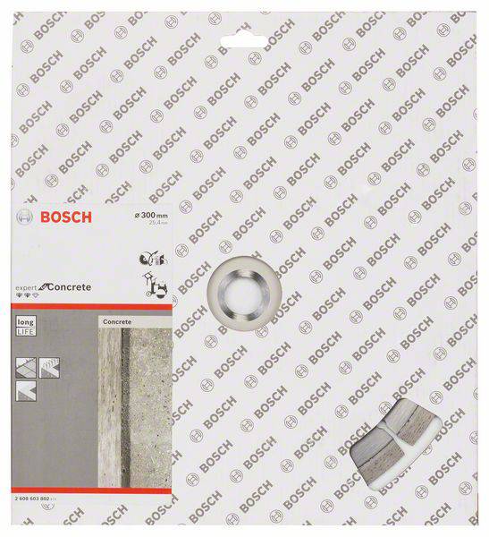 Bosch Accessories 2608603802 Expert for Concrete Diamanttrennscheibe Durchmesser 300mm Bohrungs-Ø 25.40mm 1St.