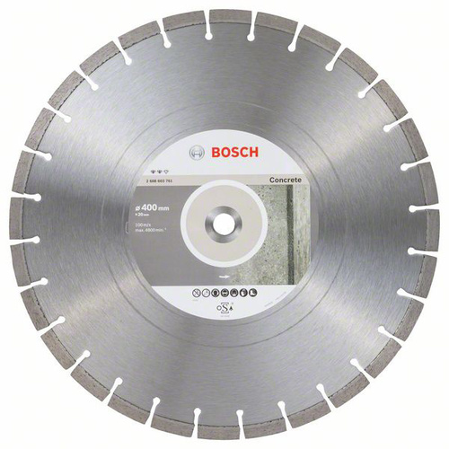 Bosch Accessories 2608603761 Expert for Concrete Diamanttrennscheibe Durchmesser 400mm Bohrungs-Ø 20mm 1St.