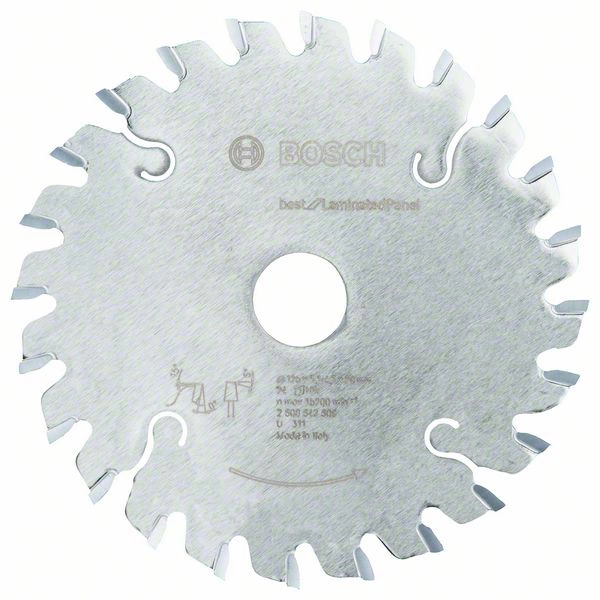 Bosch Accessories Best for Laminated Panel 2608642609 Vorritzsägeblatt 125 x 20 x 4.3mm Zähneanzahl: 24 1St. Bosch Accessories Best for Laminated Panel 2608642609 Vorritzsägeblatt 125 x 20 x 4.3mm Zähneanzahl: 24 1St.