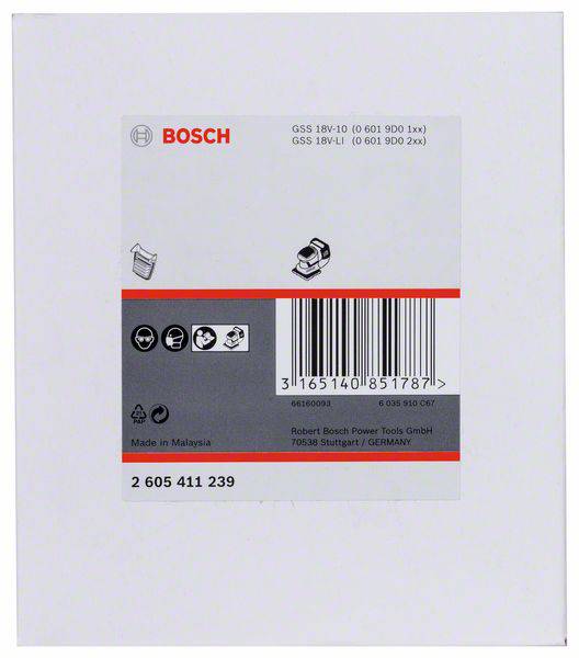Staubbox-Filter, schwarze Ausführung Bosch Accessories 2605411239