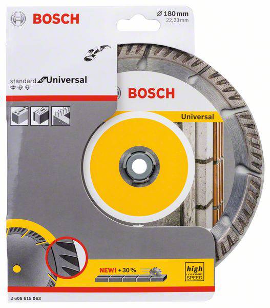 Bosch Accessories 2608615063 Standard for Universal Speed Diamanttrennscheibe Durchmesser 180 mm Bohrungs-Ø 22.23 mm 1 St.