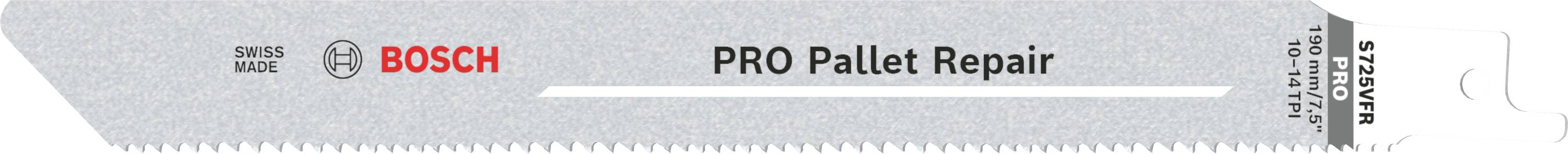 Bosch Accessories 2608658034 Säbelsägeblatt S 725 VFR Special for Pallet Repair 100St.