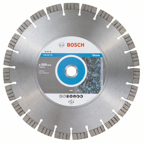 Bosch Accessories 2608603791 Best for Stone Diamanttrennscheibe Durchmesser 350mm Bohrungs-Ø 25.40mm 1St.