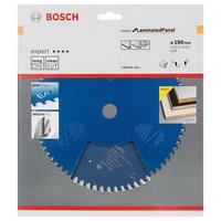 Bosch Accessories Expert for Laminated Panel 2608644130 Hartmetall Kreissägeblatt 190 x 30 x 1.6mm Zähneanzahl: 60 1St. Bosch Accessories Expert for Laminated Panel 2608644130 Hartmetall Kreissägeblatt 190 x 30 x 1.6mm Zähneanzahl: 60 1St.