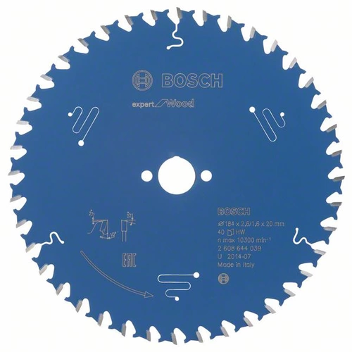 Bosch Accessories Expert for Wood 2608644039 Kreissägeblatt 184 x 20 x 1.6mm Zähneanzahl: 40 1St. Bosch Accessories Expert for Wood 2608644039 Kreissägeblatt 184 x 20 x 1.6mm Zähneanzahl: 40 1St.