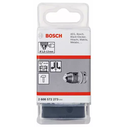 Schnellspannbohrfutter SUPRA SK, 1,5 bis 13 mm, 1/2 Zoll bis 20 Bosch Accessories 2608572273 Schnellspannbohrfutter SUPRA SK, 1,5 bis 13 mm, 1/2 Zoll bis 20 Bosch Accessories 2608572273