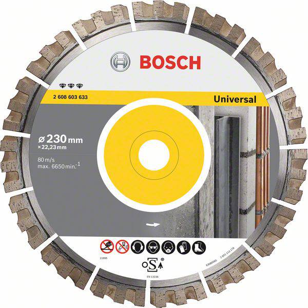 Bosch Accessories 2608603635 Best for Universal Diamanttrennscheibe Durchmesser 300 mm Bohrungs-Ø 25.40 mm 1 St.