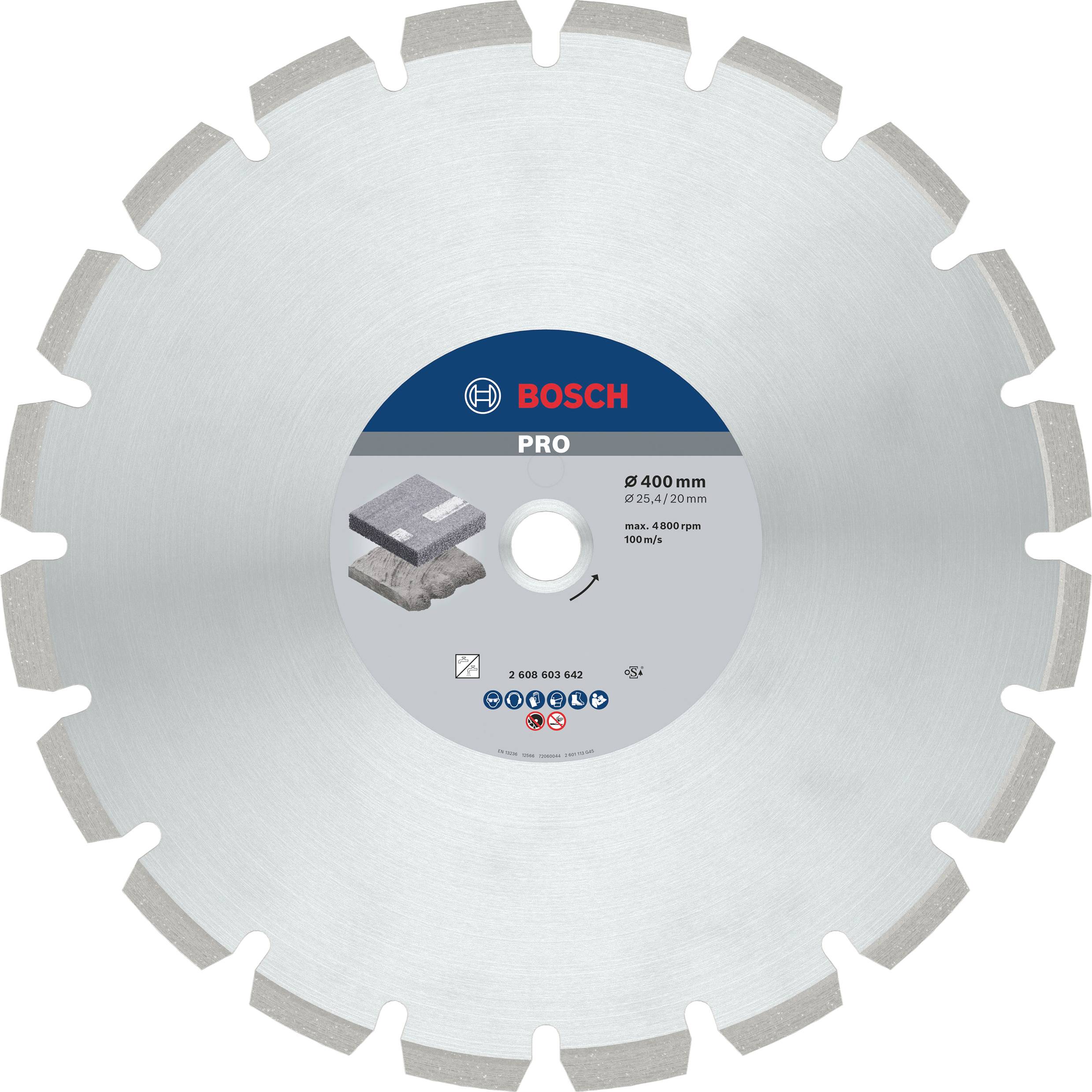 Bosch Accessories 2608603642 Best for Asphalt Diamanttrennscheibe Durchmesser 400 mm 1 St.