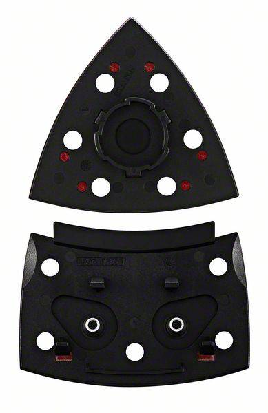 Bosch Accessories Schleifplatte für PSM 200 AE, 2-teilig, dreieckig, SDS, 102 x 92 mm, Klett. 26092
