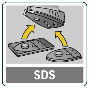 Schleifplatte für PSM 200 AE, 2-teilig, dreieckig, SDS, 102 x 92 mm, Klett. Bosch Accessories 2609256D20