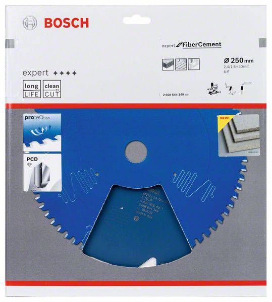 Bosch Accessories Expert for Fiber Cement 2608644349 Kreissägeblatt 250 x 30 x 1.8mm Zähneanzahl: 6 1St.